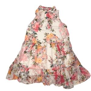 Bleecker 126 Flower Design Sleeveless Short summer Easter Dress - Size XL